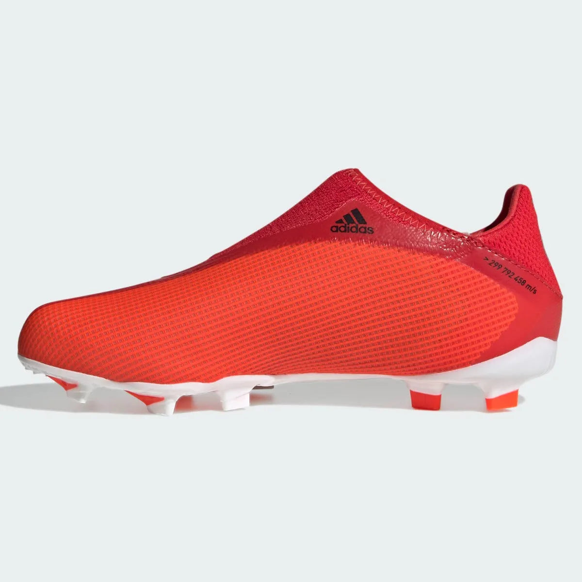 Adidas JR X Speedflow .3 Laceless FG - Red-Black (Side 2)