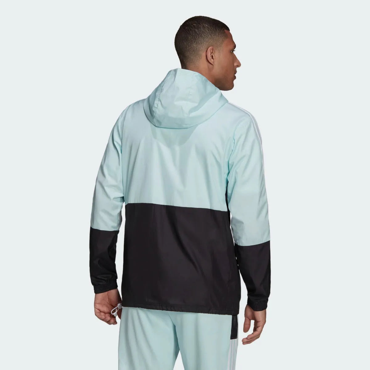 Adidas Tiro Windbreaker Jacket - Mint-Black (Model - Back)