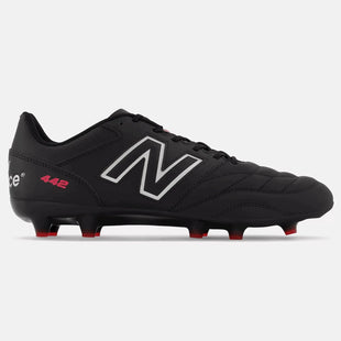 New Balance 442 V2 Team FG 2E Wide - Black-White (Side 1)