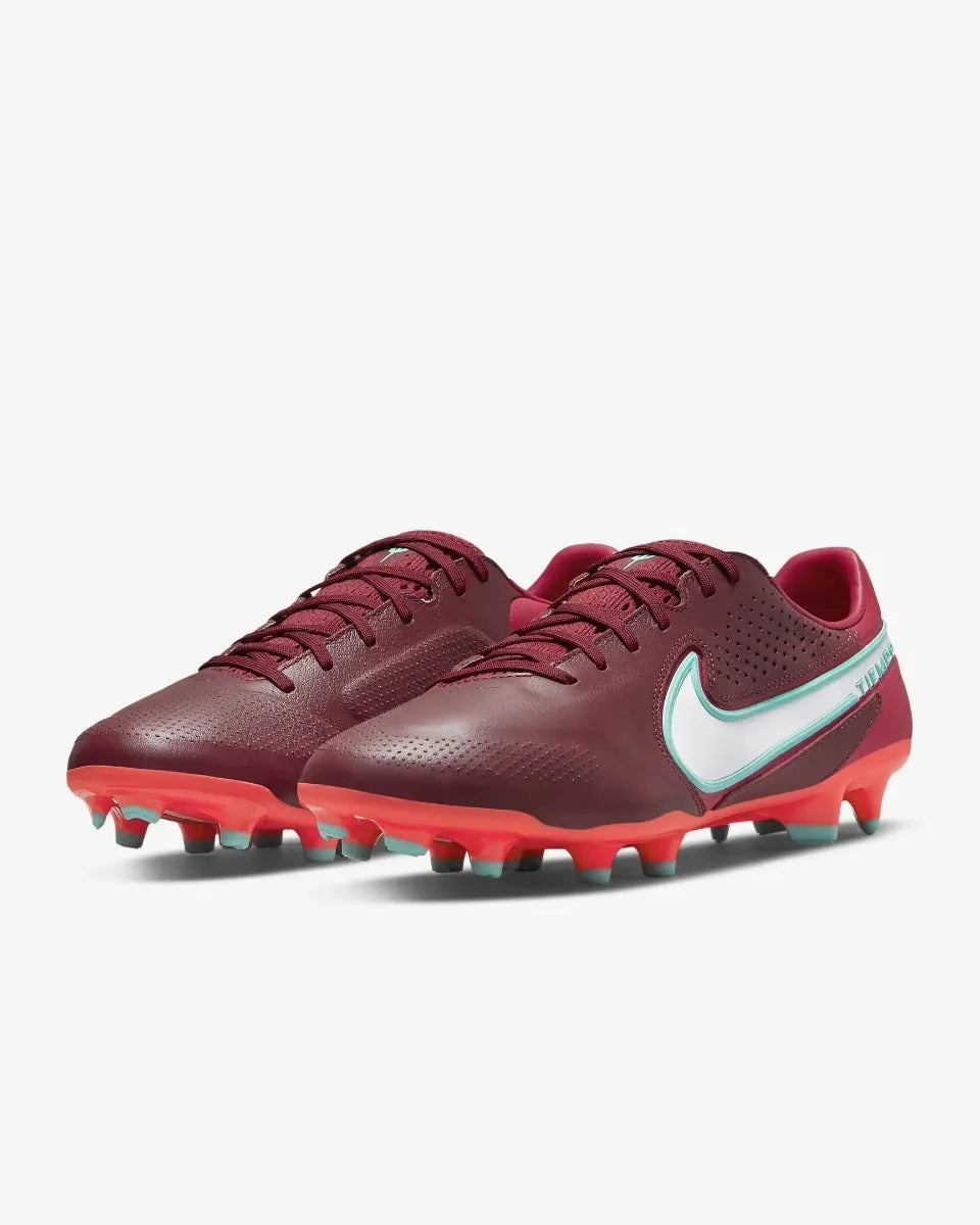 Nike Tiempo Legend 9 Pro FG - Red-White (Pair - Diagonal)