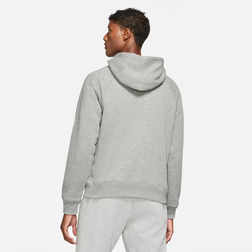 Nike 2021-22 Liverpool MNSW Heritage Hoodie - Grey-Red (Model - Back)