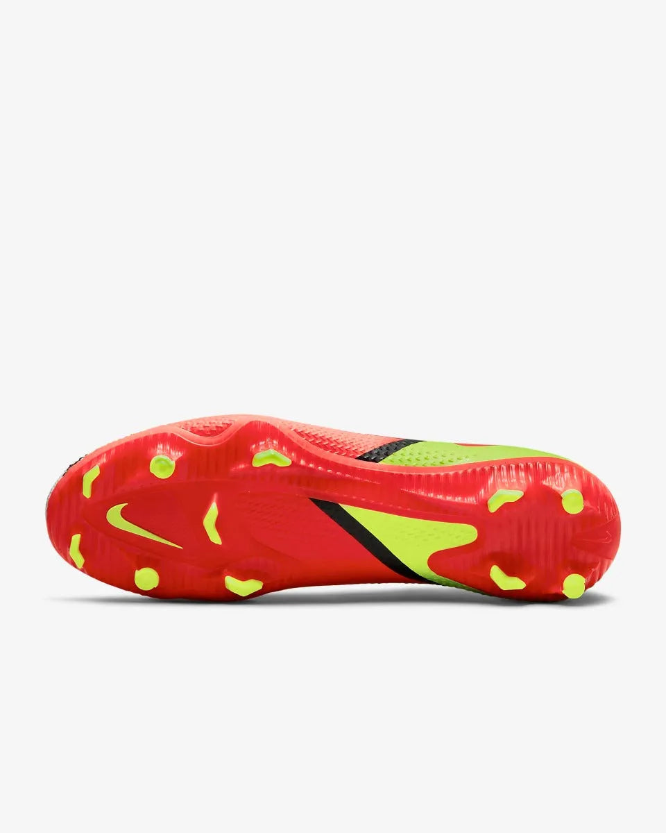 Nike Phantom GT2 PRO DF FG - White-Volt-Crimson (Bottom)