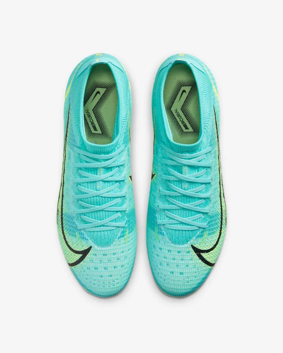 Nike Vapor 14 PRO FG - Turquoise-Lime Glow (Pair - Top)