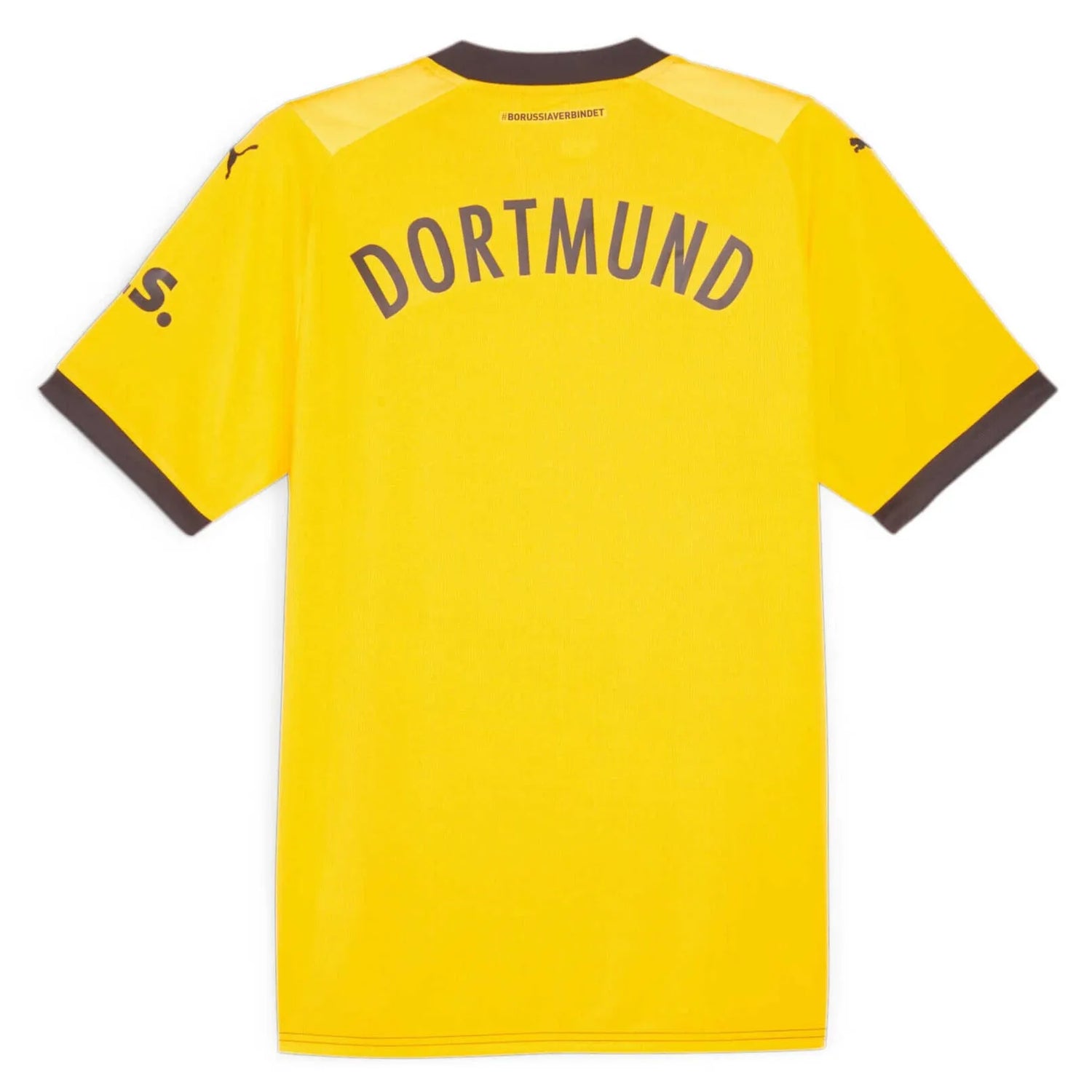 Puma 2023-24 Borussia Dortmund Men's Stadium Home Jersey (Back)