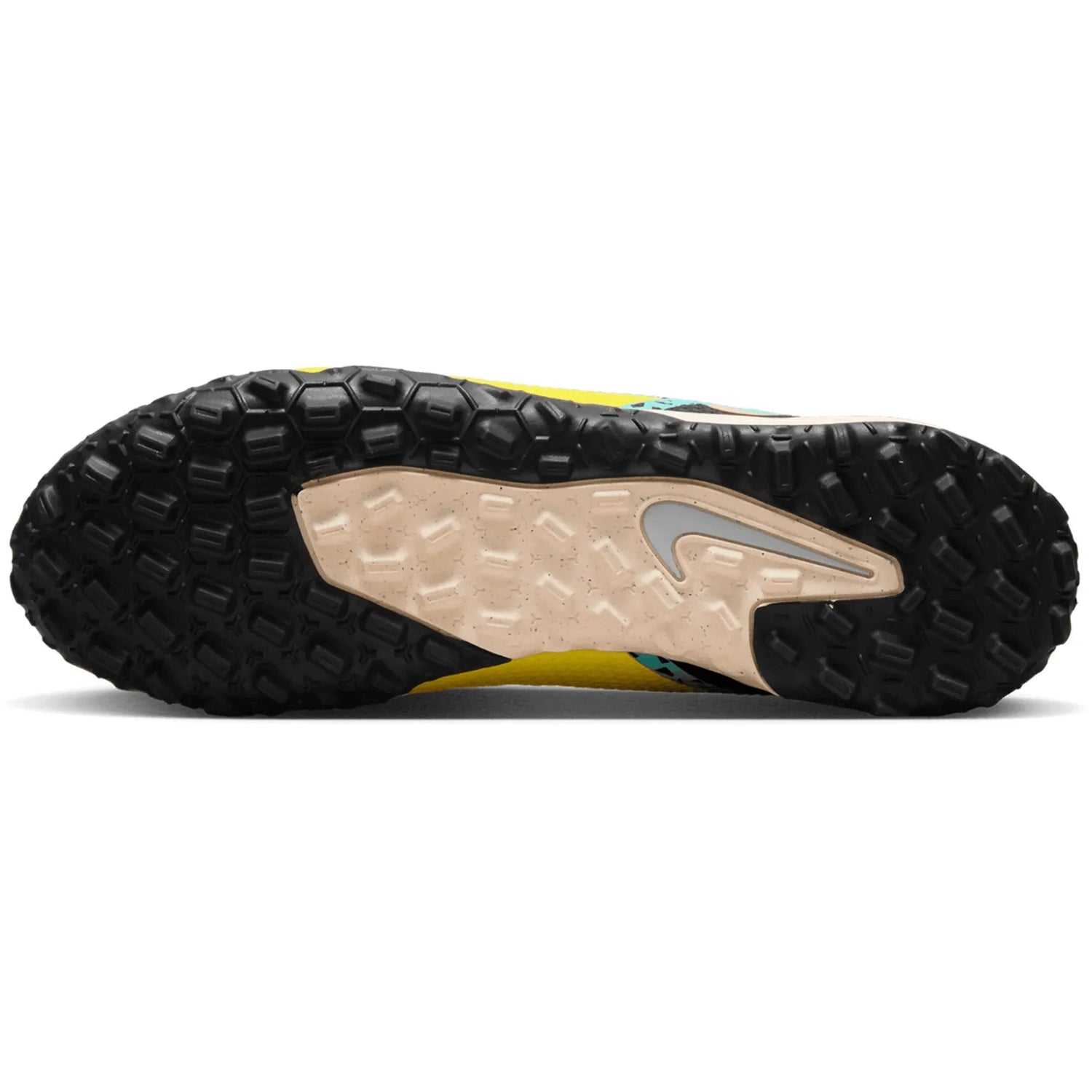 Nike Phantom GT2 Academy DF Turf Glacier Ice-Black-Yellow (Bottom)