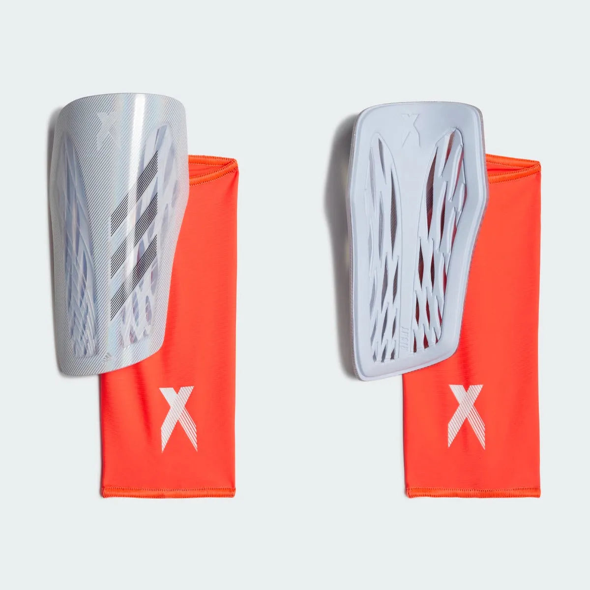 Adidas X League Shin Guards - White (Set)