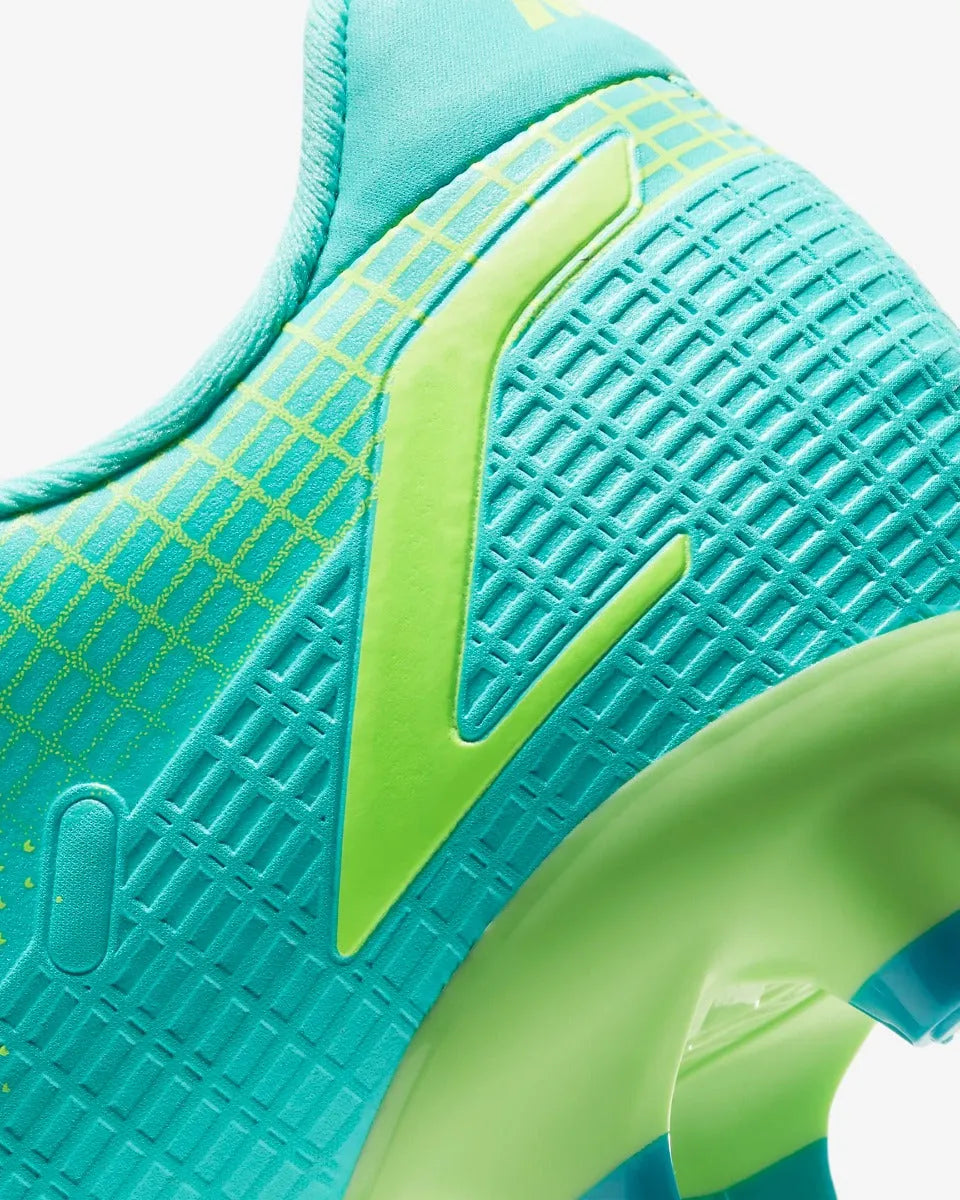 Nike JR Vapor 14 Academy FG-MG - Turquoise-Lime Glow (Detail 3)