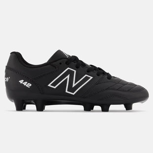 New Balance JR 442 V2 Academy FG Wide - Black-White (Side 1)