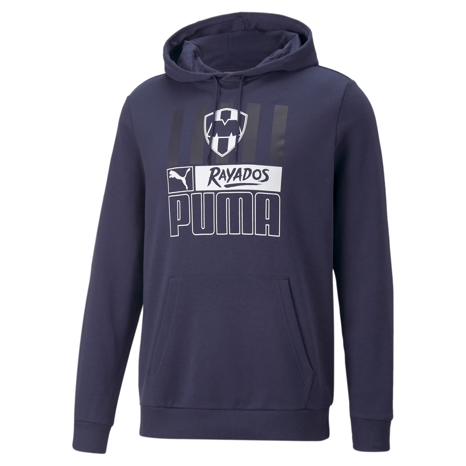 Puma 2022-23 Monterrey Core Hoodie - Navy-White (Front)