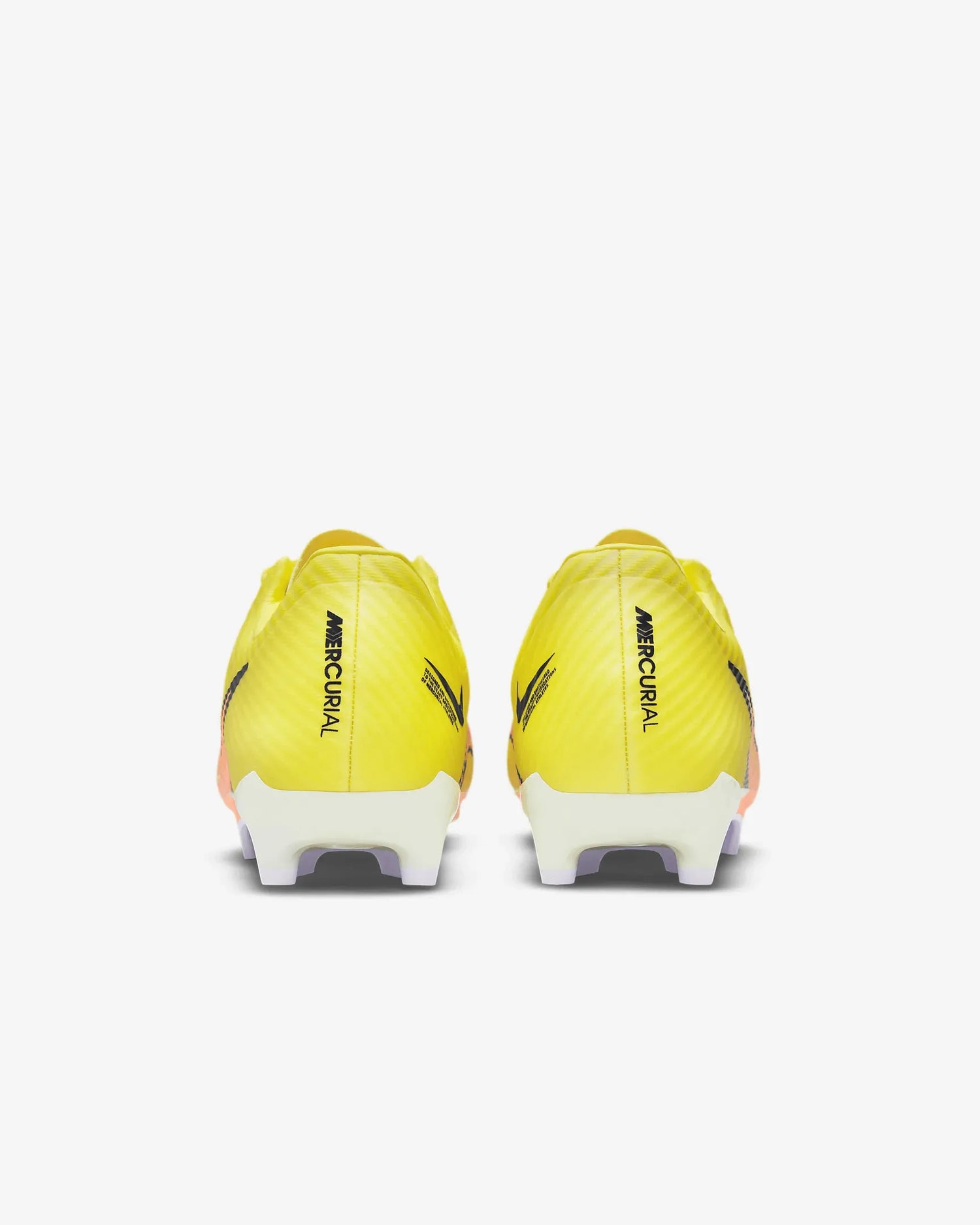 Nike Zoom Vapor 15 Academy FG/MG - Yellow Strike-Sunset Glow (Pair - Back)