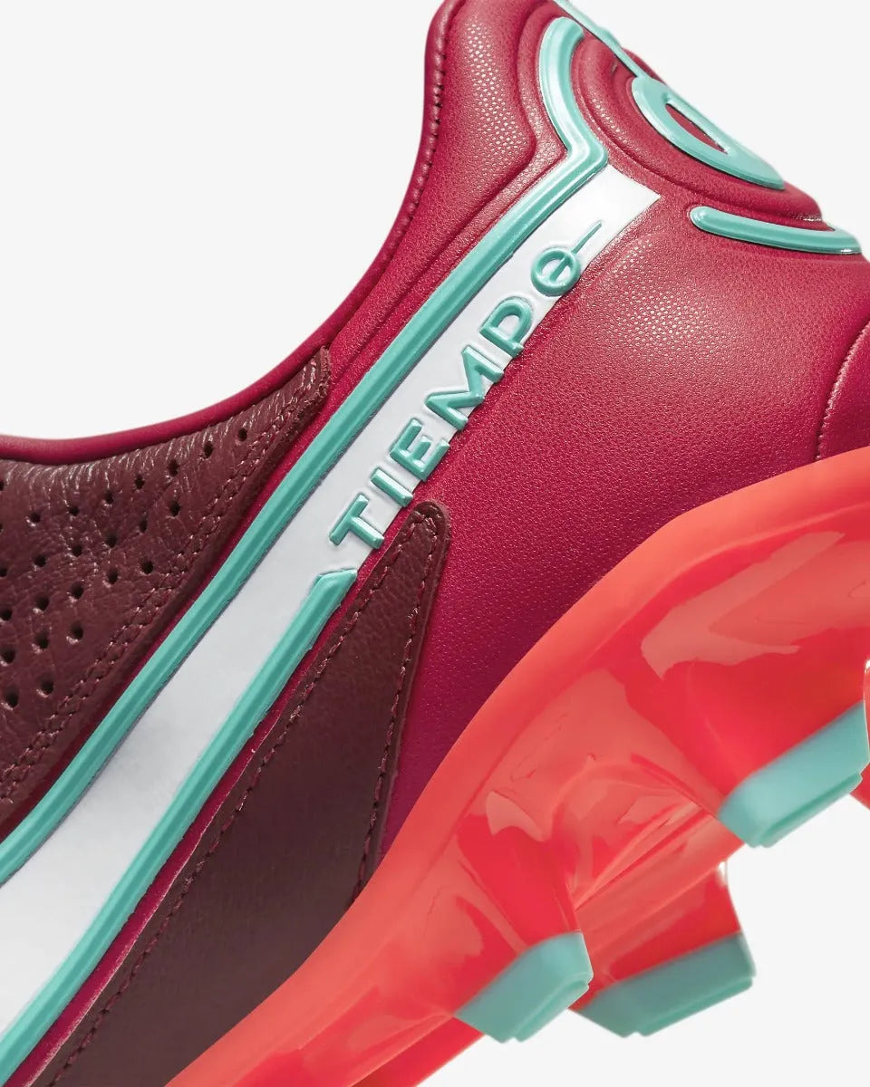 Nike Tiempo Legend 9 Pro FG - Red-White (Detail 3)