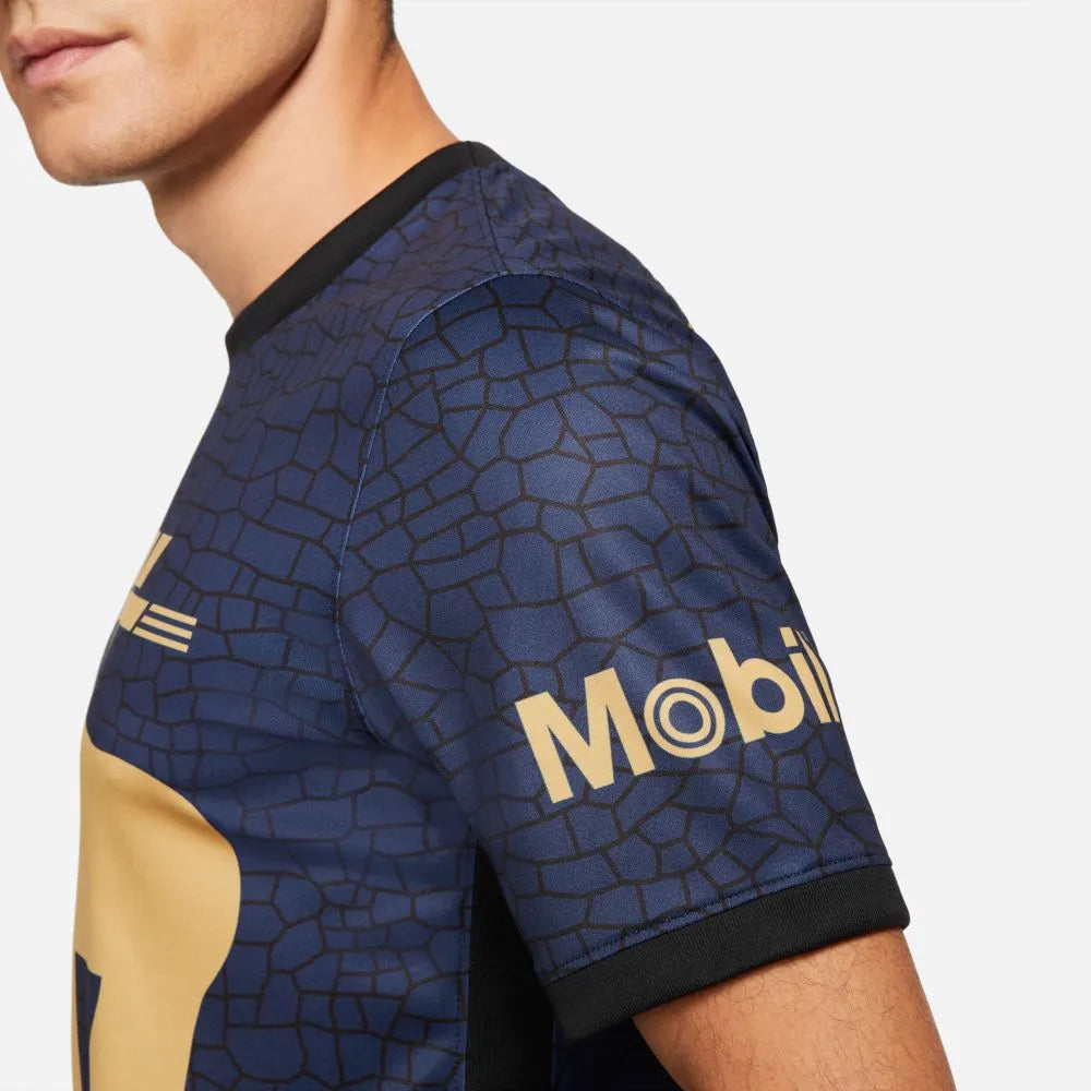 Nike 2021-22 Pumas Away Jersey - Navy-Gold (Detail 3)