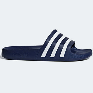 adidas Adilette Aqua Slides - Dark Blue-White (Side 1)