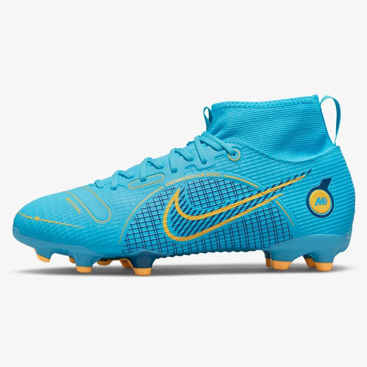 Nike JR Superfly 8 Academy FG-MG - Chlorine Blue-Laser Orange (Side 1)