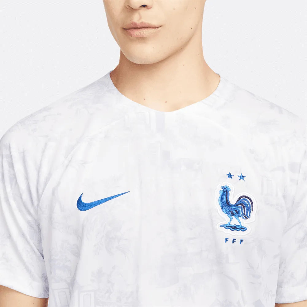 Nike 2022-23 France Away Jersey - White-Royal (Detail 1)