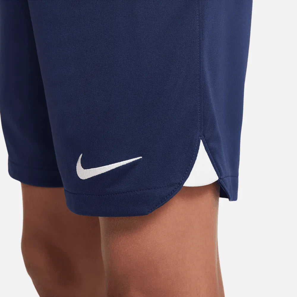 Nike 2022-23 PSG Youth Stadium Home Shorts - Navy-White