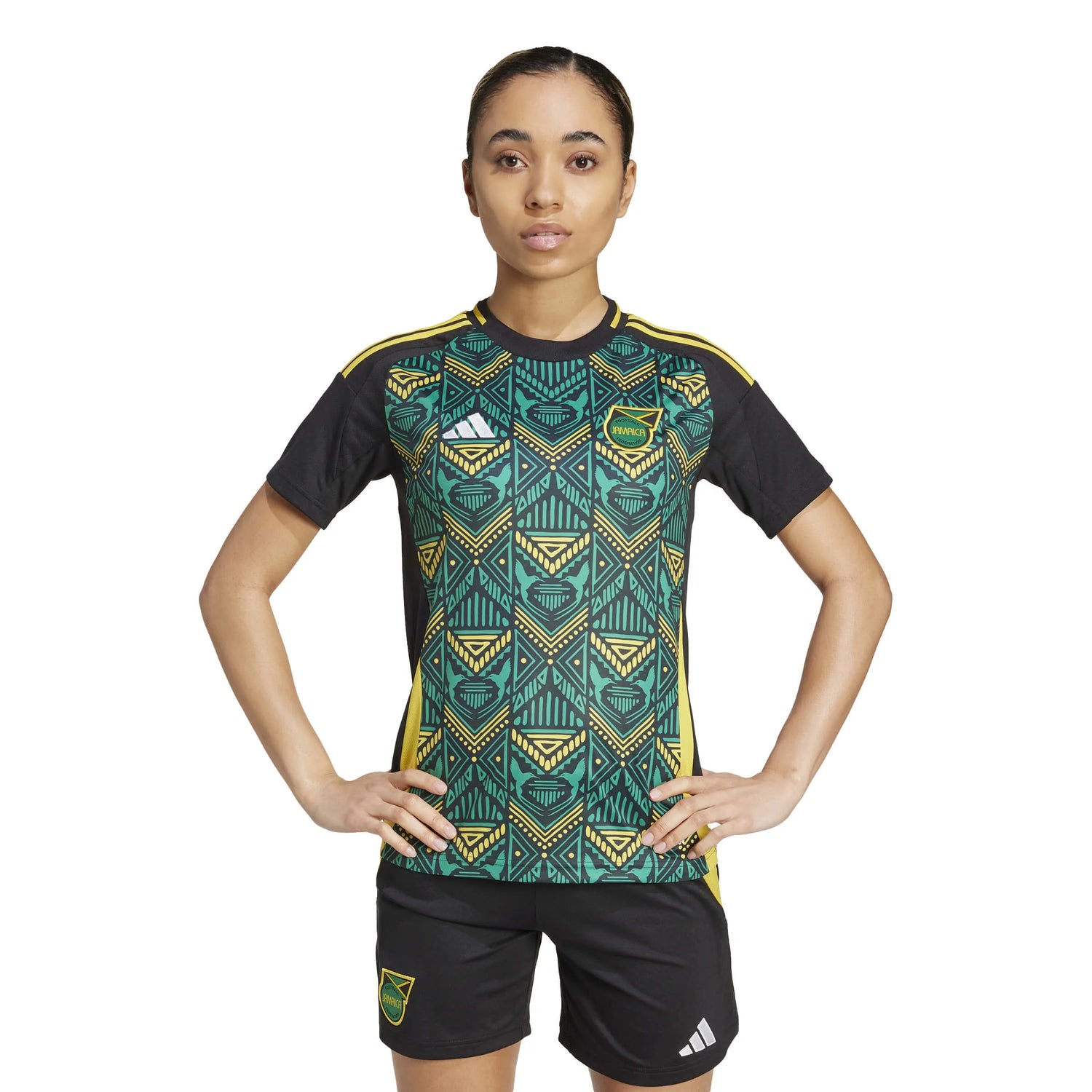 adidas 2024-25 Jamaica Women's Stadium Away Jersey (Model - Front)