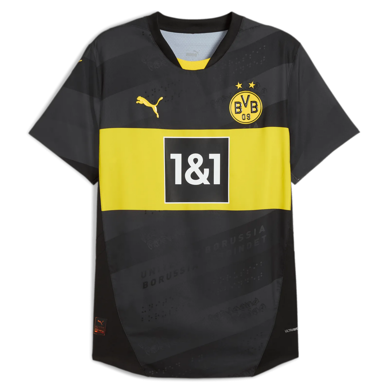 Puma 2024-25 Borussia Dortmund Men's Authentic Away Jersey (Front)