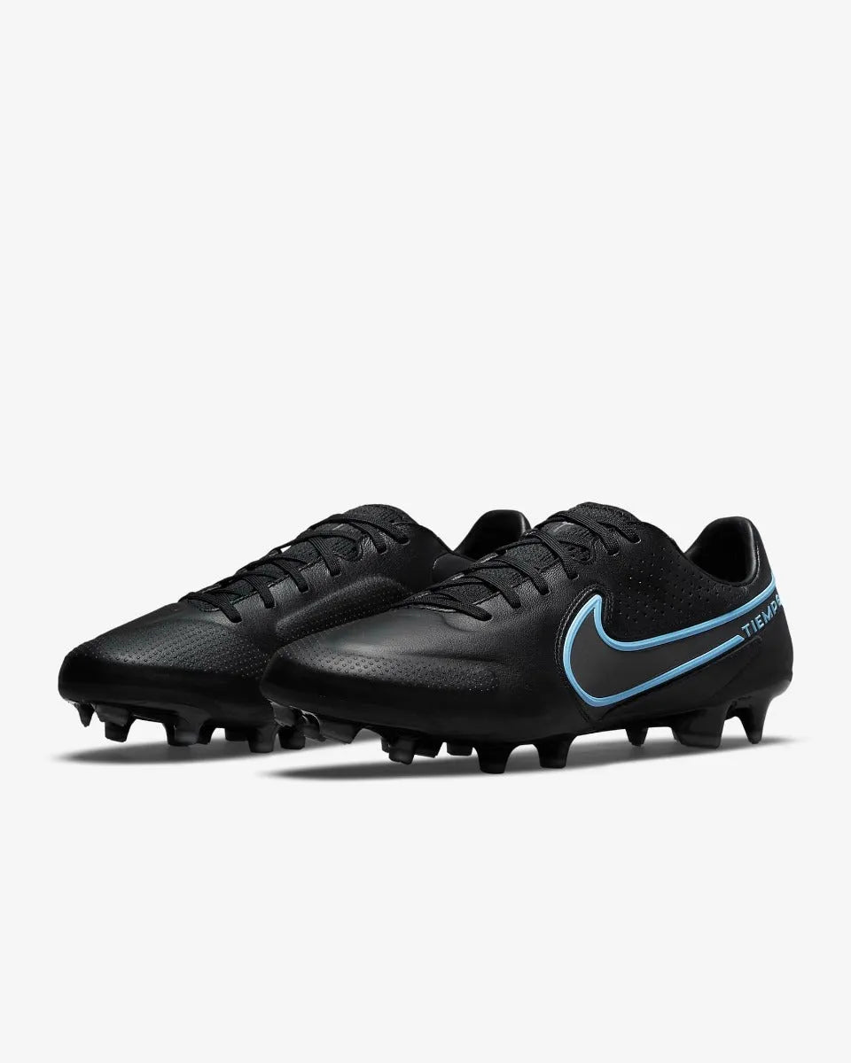 Nike Legend 9 Pro FG - Black-Blue (Pair - Diagonal)