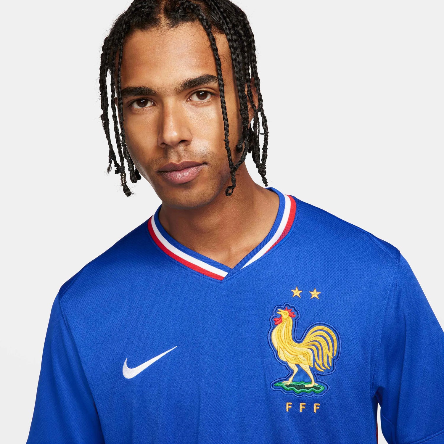 Nike 2024-25 France Men's Stadium Home Jersey (Detail 1)