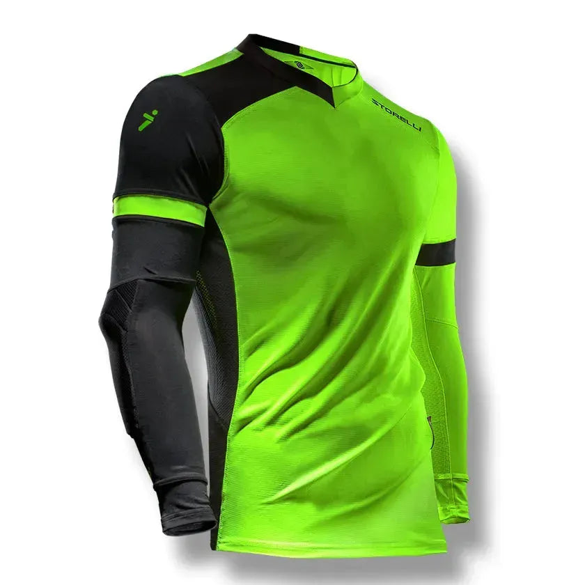 Storelli Exoshield Youth Goalkeeper Jersey - Green (Front)