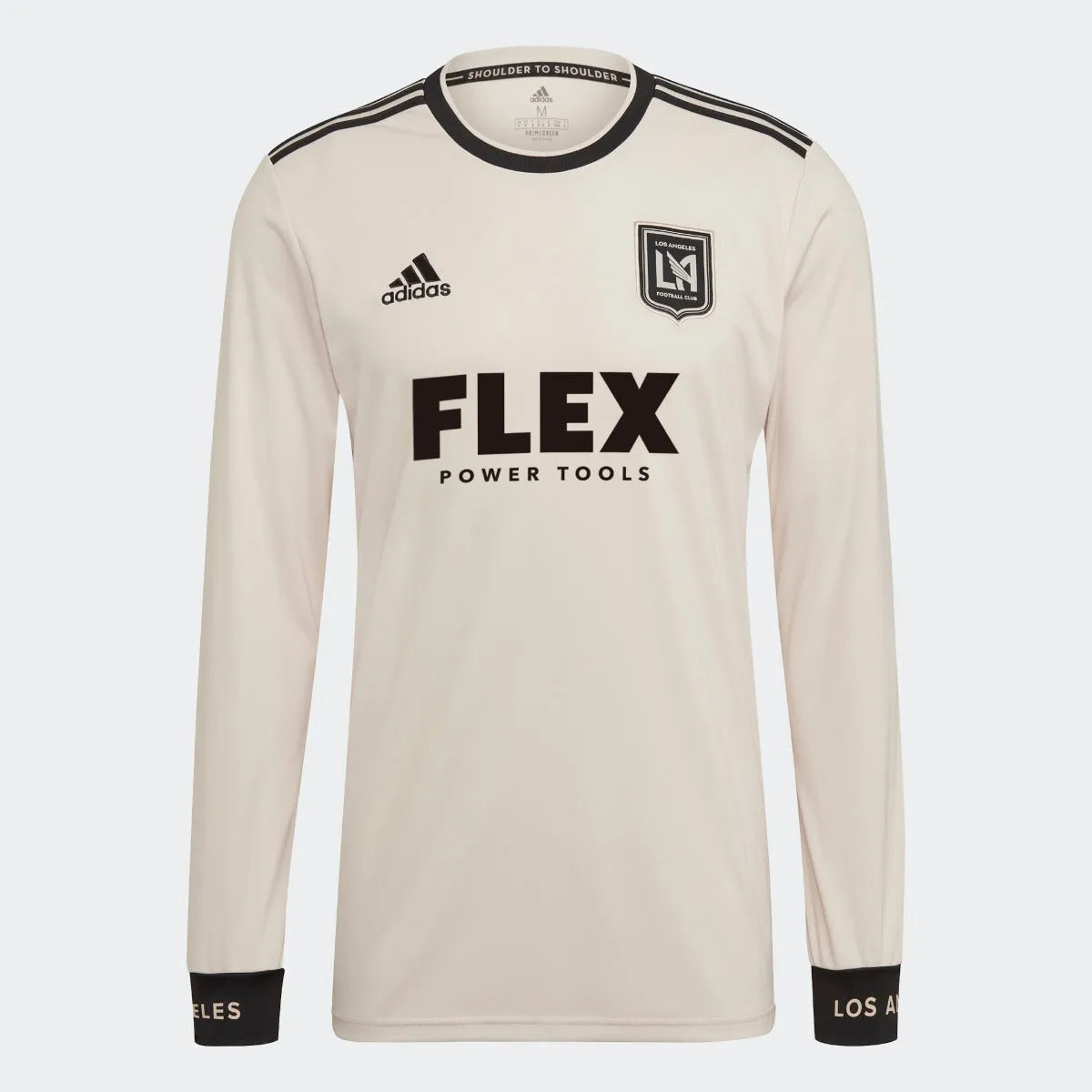 Adidas 2021-22 LAFC Away Long-Sleeve Jersey - Beige-Black