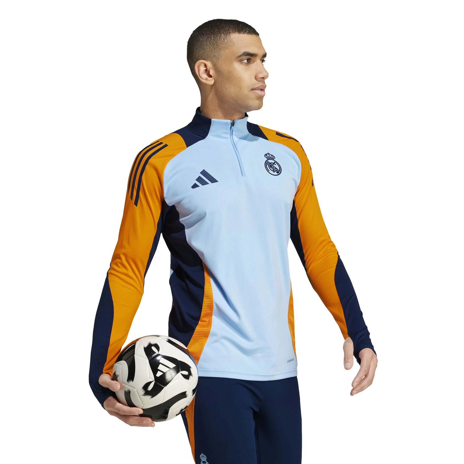 adidas 2024-25 Real Madrid Men's Training Top (Model - Side)