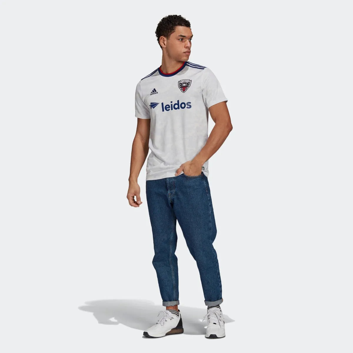 Adidas 2021-22 D.C United Away Jersey - White-Night Blue