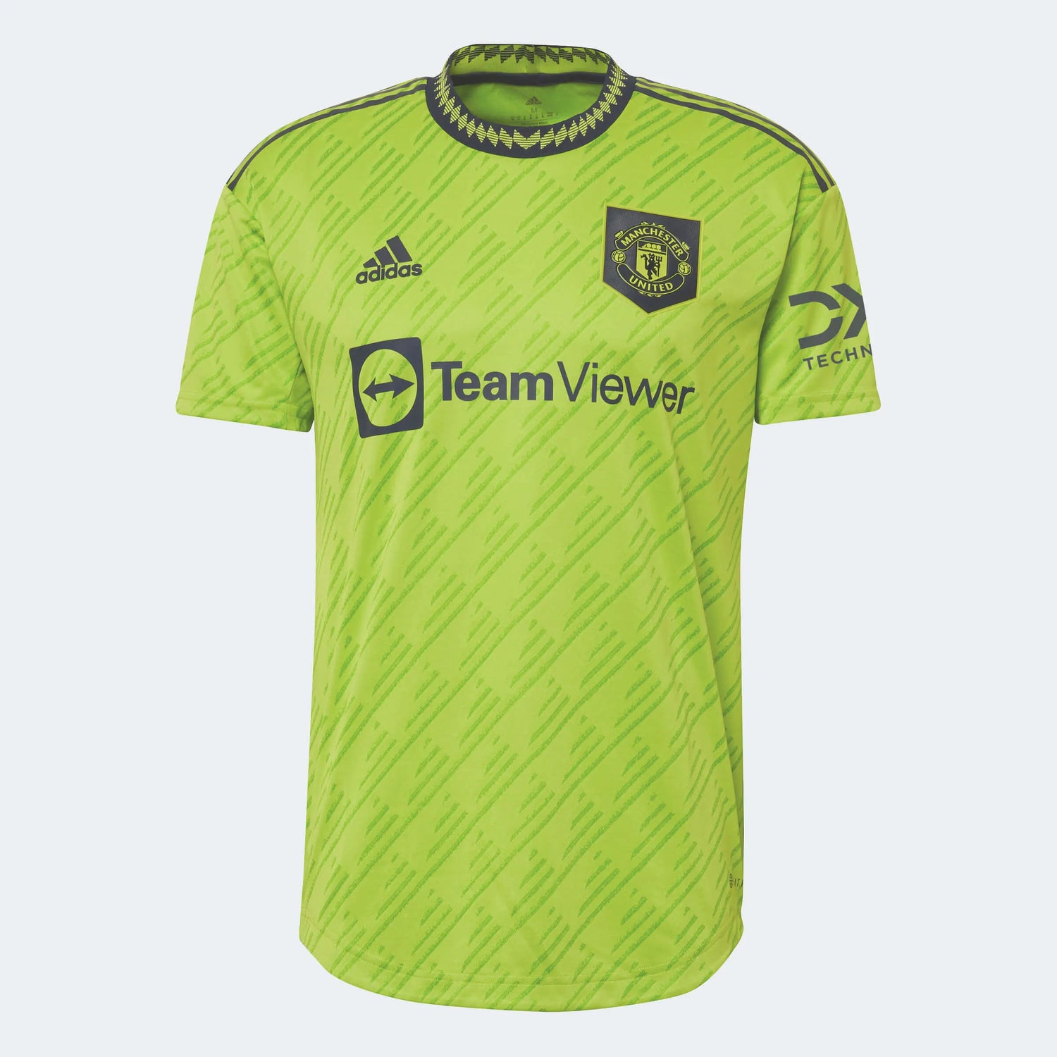 adidas 2022-23 Manchester United Authentic Third Jersey - Solar Slime (Front)