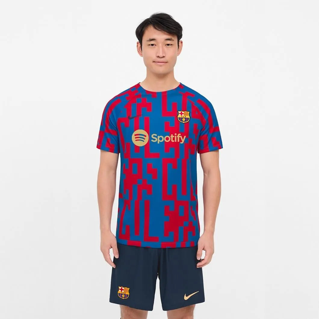 Nike 2022-23 FC Barcelona Pre-Match Jersey - Signal Blue-Red