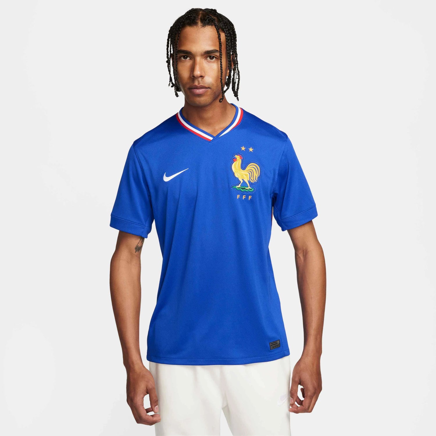 Nike 2024-25 France Men's Stadium Home Jersey (Model - Front)