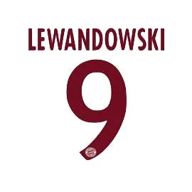 Bayern Munich 2016/17 Third Lewandowski #9 Jersey Name Set