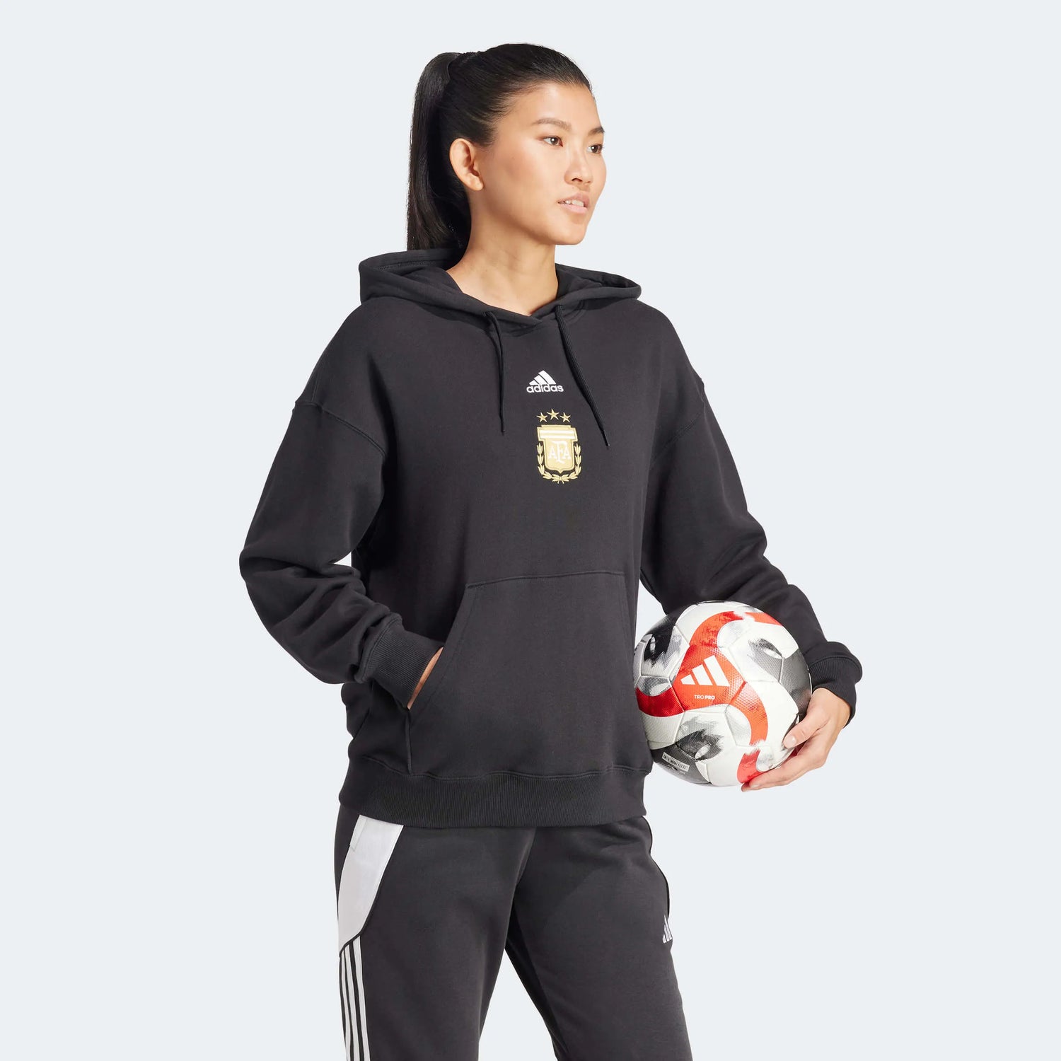 adidas 2024-25 Argentina Women's Hoodie (Model - Side)