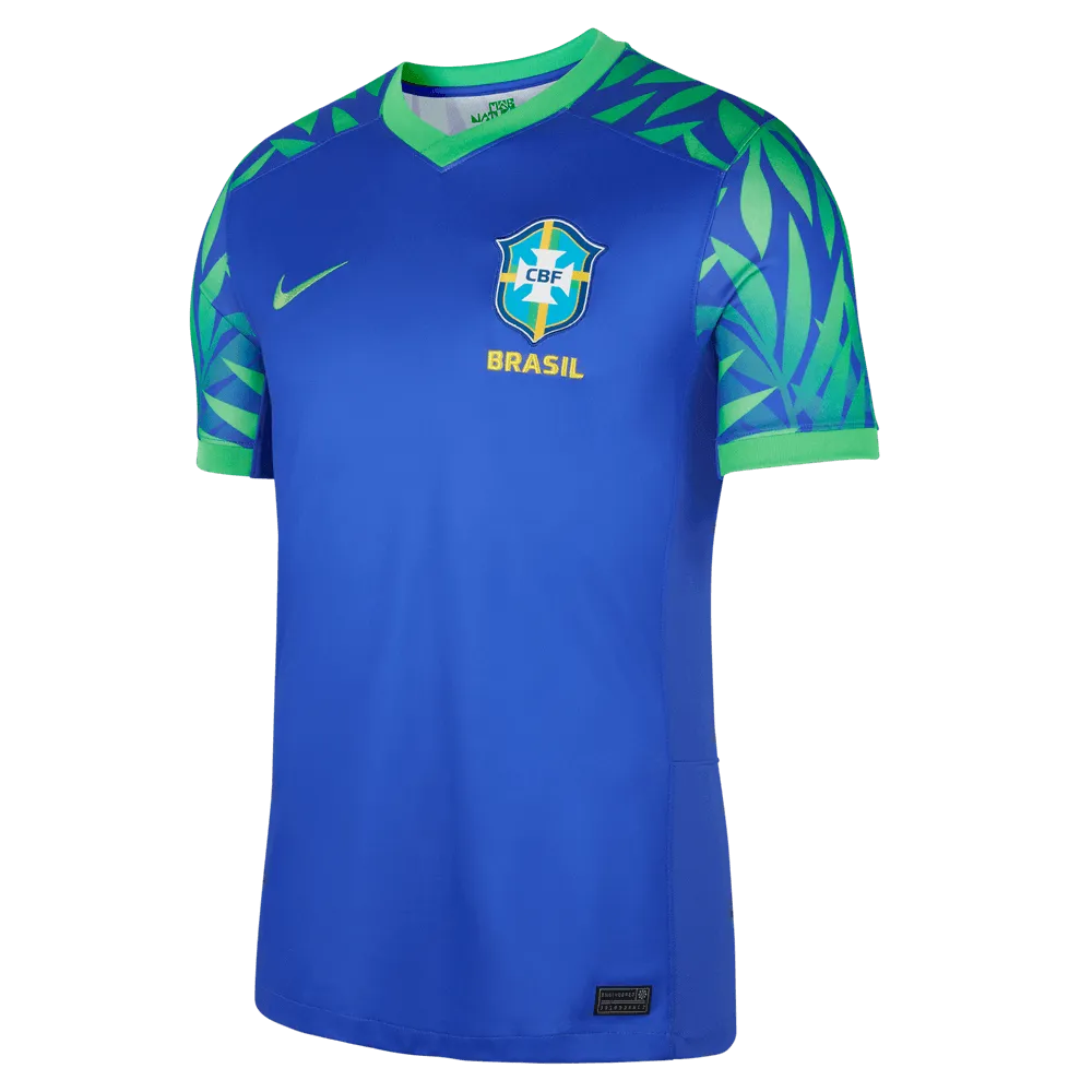 Nike 2023-24 Brazil Women's (Men's Cut) Stadium Away Jersey (Front)