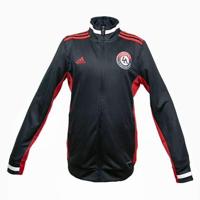 front view of adidas LAUFA Mi Team 19 Men's Track Jacket - Black