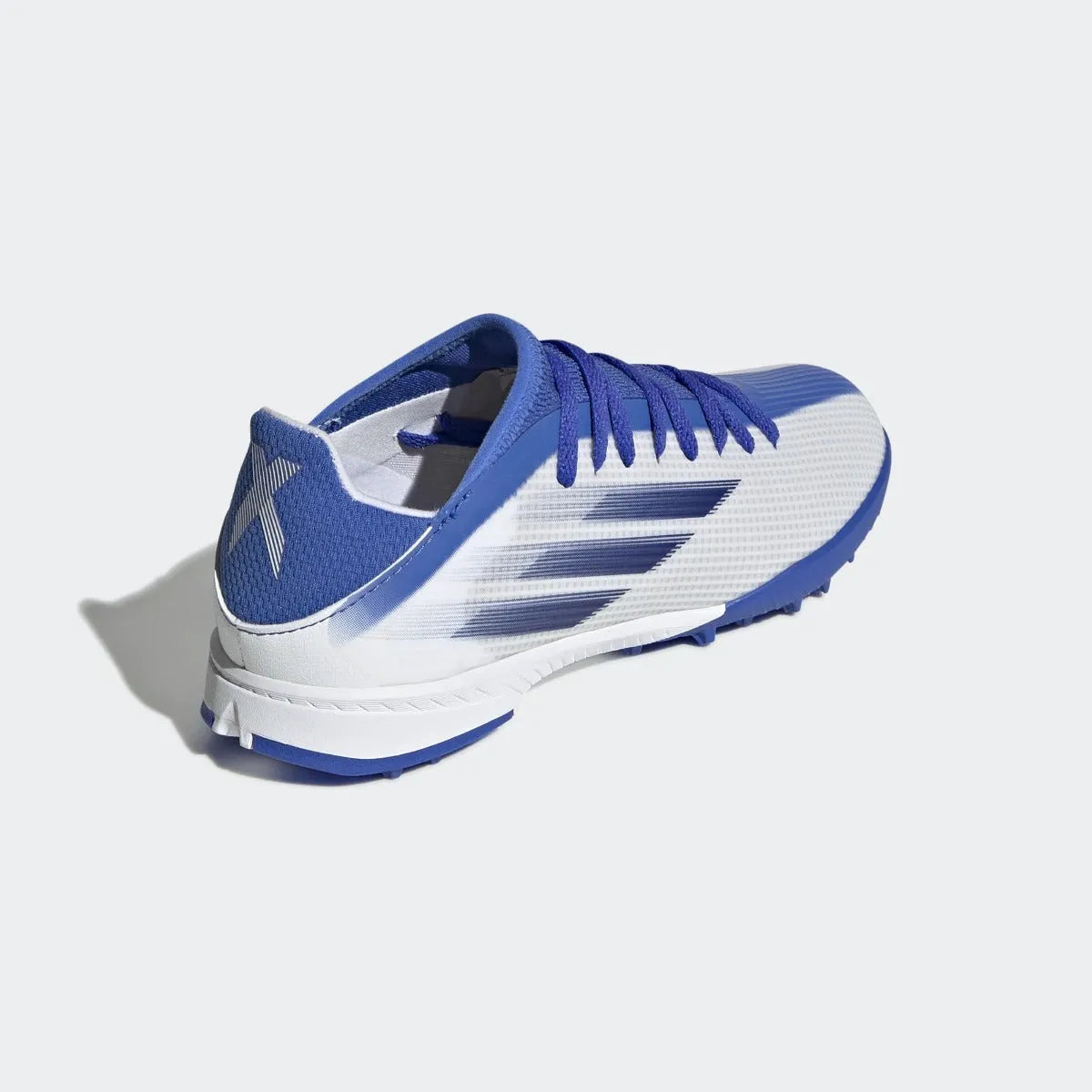 adidas JR X Speedflow .3 Turf - White-Blue (Diagonal 2)
