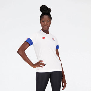 New Balance 2022-23 Women's Costa Rica Away Jersey - White (Model - Front)