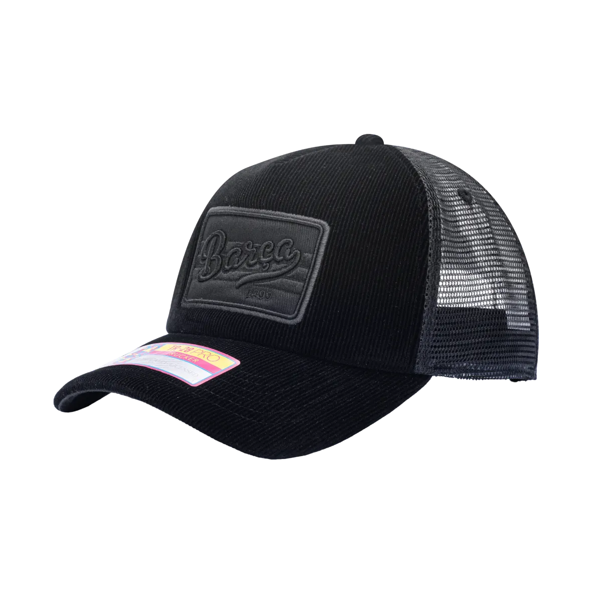 FI Collection Barcelona Signature Truck Hat - Black (Diagonal 1)