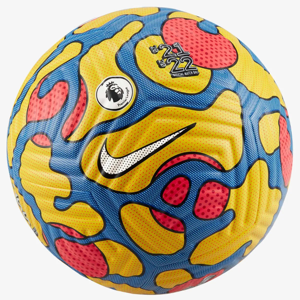 Nike Premier League Hi Vis Flight Ball - Yellow-Blue-Crimson (Front)