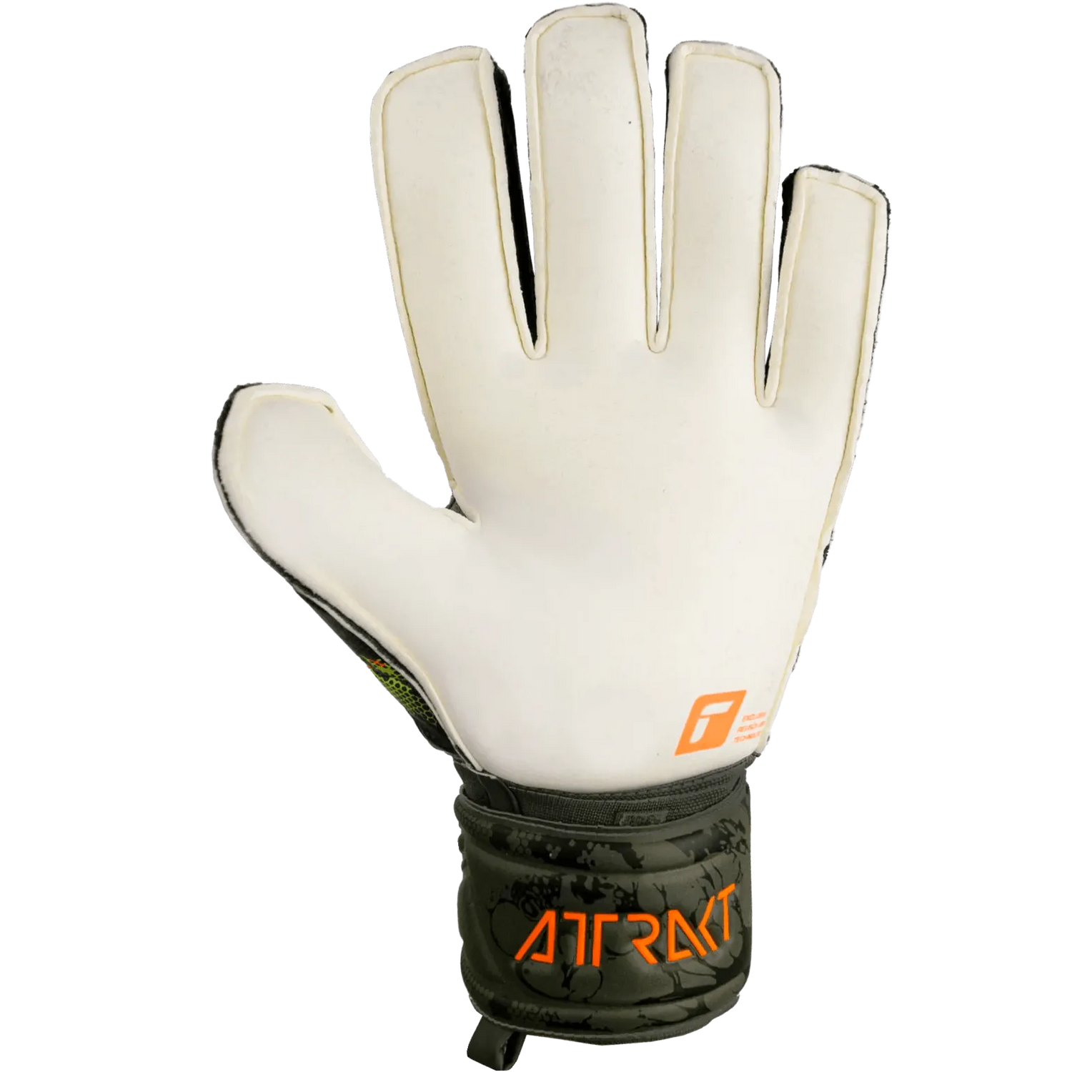 Reusch Attrakt Grip Desert Bloom Collection Goalkeeper Gloves - Olive Green-Orange (Single - Inner)