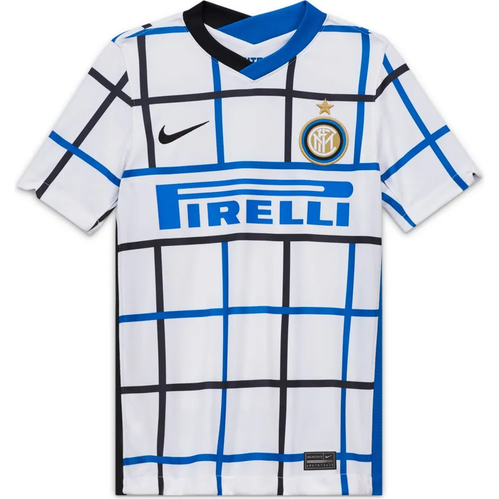 Nike 2020-21 Inter Milan YOUTH Away Jersey - White-Blue-Black