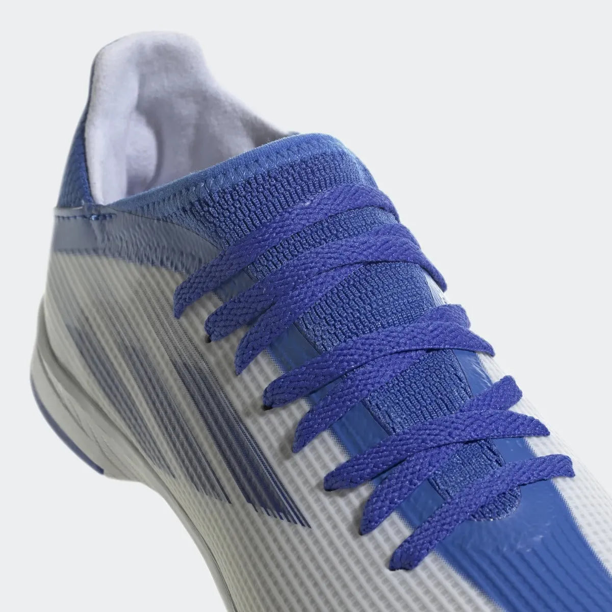 adidas JR X Speedflow .3 Turf - White-Blue (Detail 1)