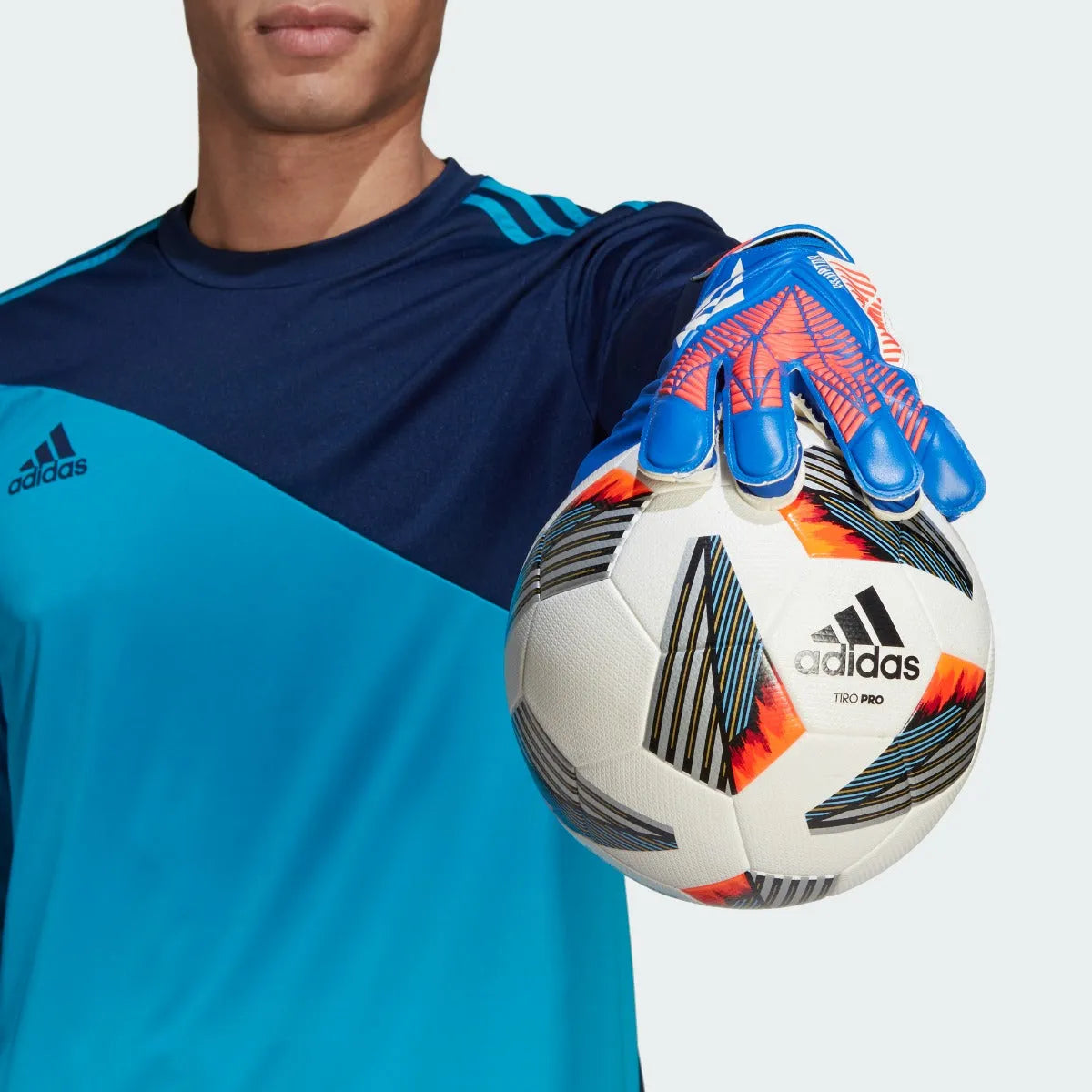 adidas Predator GL Training Gloves - Hi Res Blue-Turbo (Model 2)