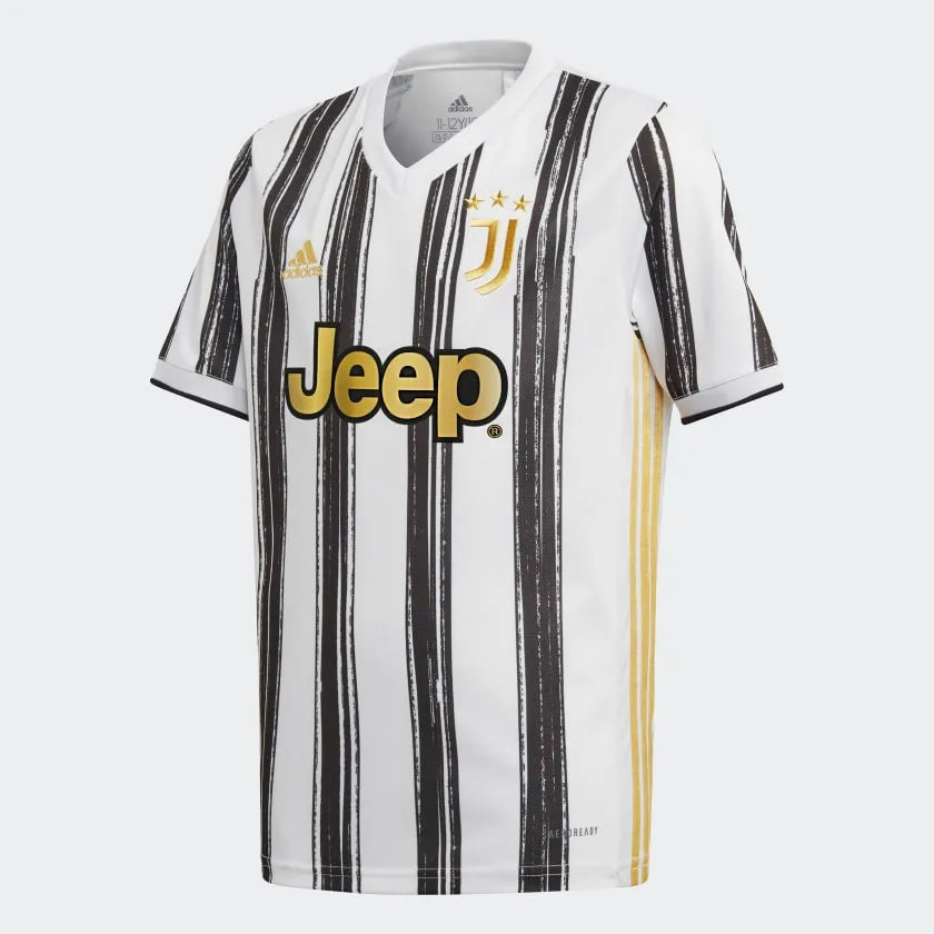 Adidas 2020-21 Juventus Youth Home Jersey - White-Black