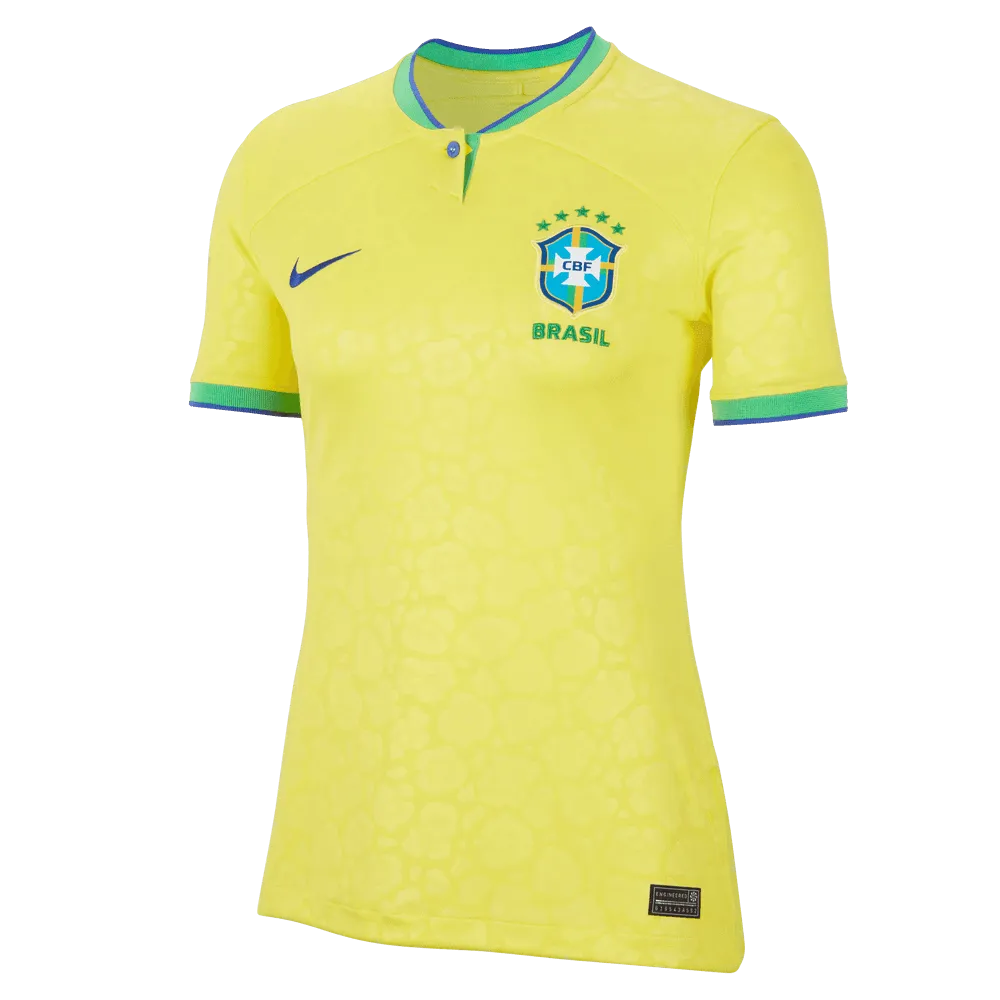 Nike 2022-23 Brazil Women's Home Jersey - Yellow (Front)