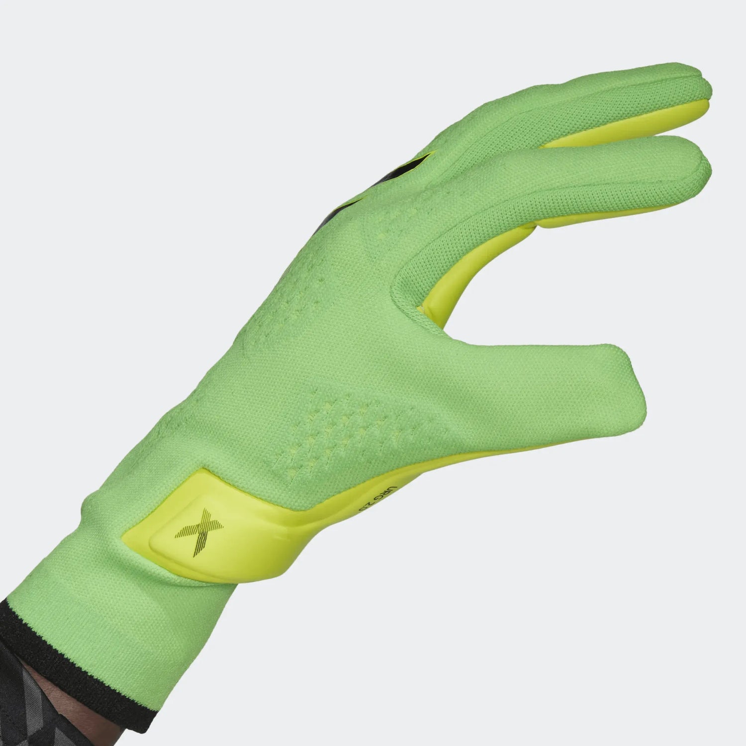 adidas X Speedportal Pro Goalkeeper Gloves - Solar Green-Black-Solar Yellow (Single - Side)