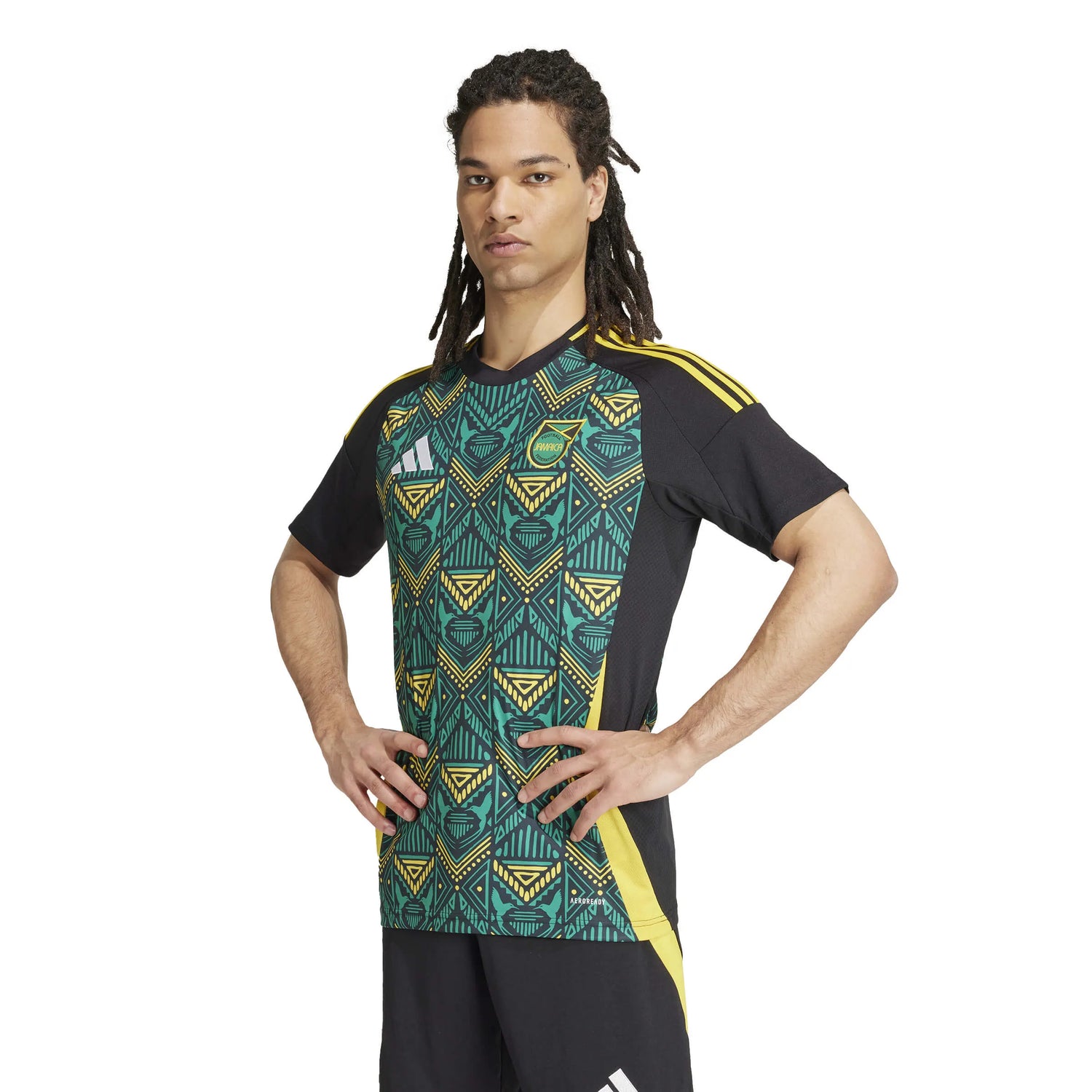 adidas 2024-25 Jamaica Men's Stadium Away Jersey (Model - Front)