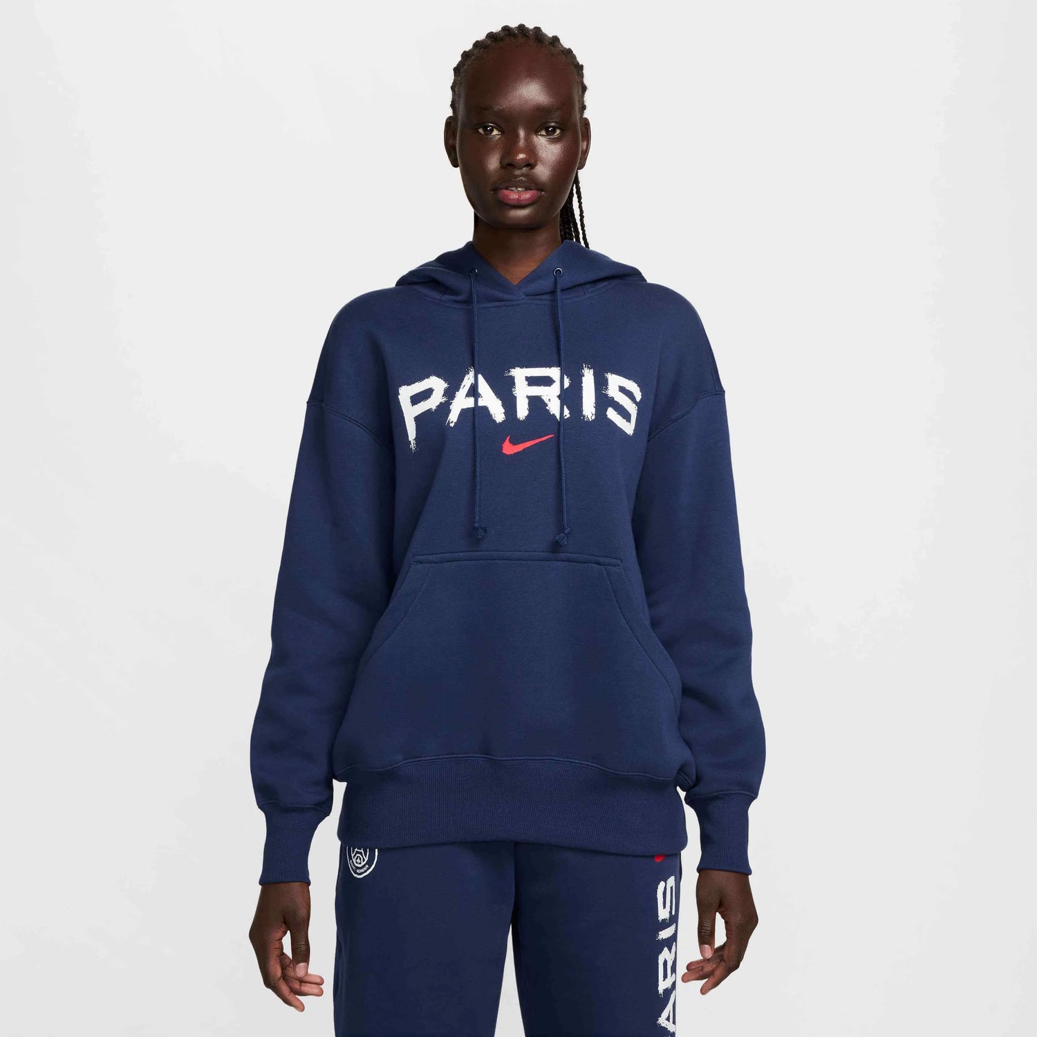 Nike 2024-25 PSG Women's Pullover Hoodie (Model - Front)