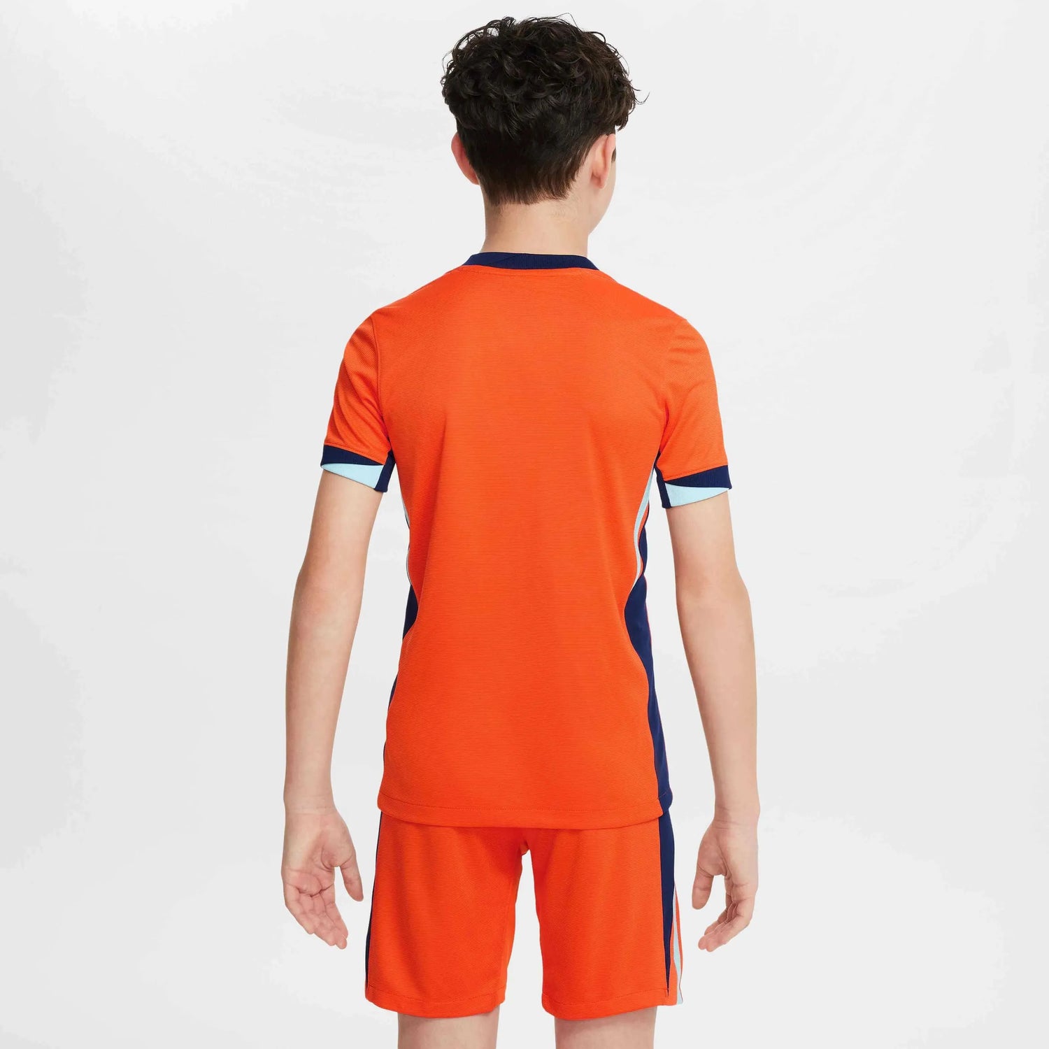 Nike 2024-25 Netherlands Youth Stadium Home Jersey (Model - Back)