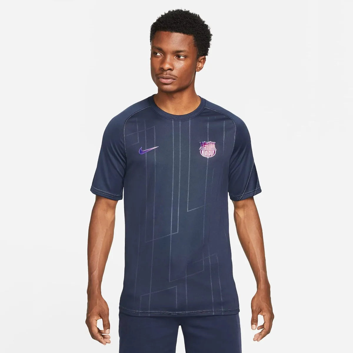 Nike 2021-22 Barcelona Pre-Match Jersey - Obsidian